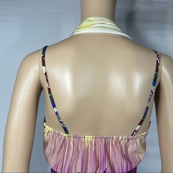 Purple Bohemian Halter Summer Dress - Picture 11 of 11